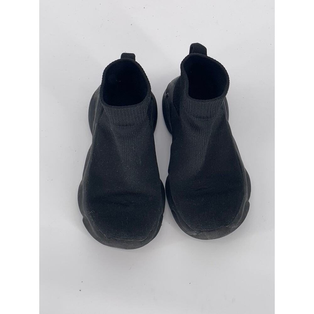UNBRANDED Unisex Toddler Black Mesh Sock Slip-On Sneakers SZ 6